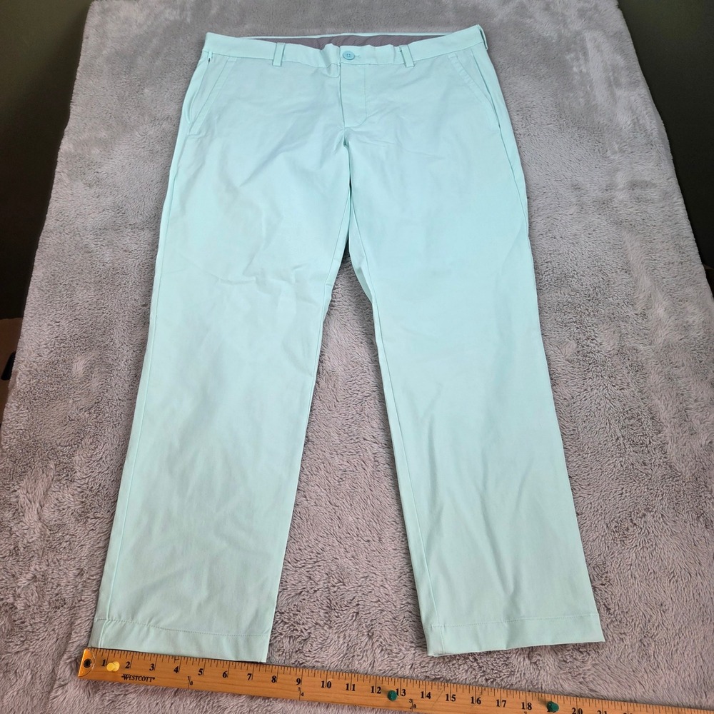 Vineyard Vines On-The-Go Pant Mens 35x32 Stretch Performance Chino Mint Green